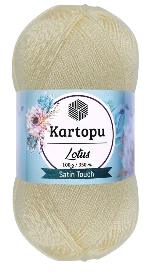 KARTOPU,LOTUS K0025 KREM - KARTOPU