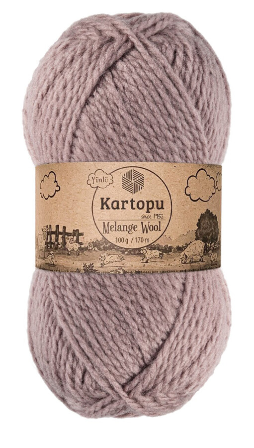 KARTOPU,MELANGE WOOL K0713 AÇIK MÜRDÜM - KARTOPU