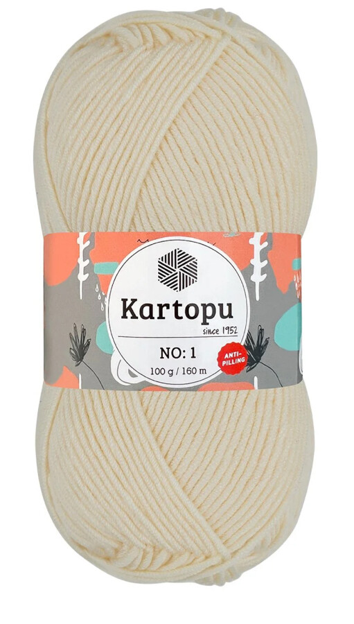 KARTOPU,NO 1 K0025 KREM - KARTOPU
