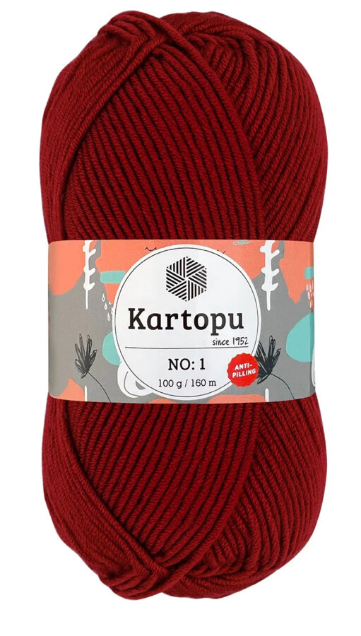 KARTOPU,NO 1 K0125 AÇIK KIRMIZI - KARTOPU