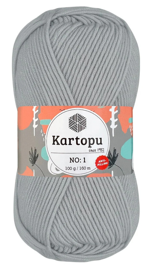 KARTOPU,NO 1 K0992 GÜMÜŞ GRİ - KARTOPU