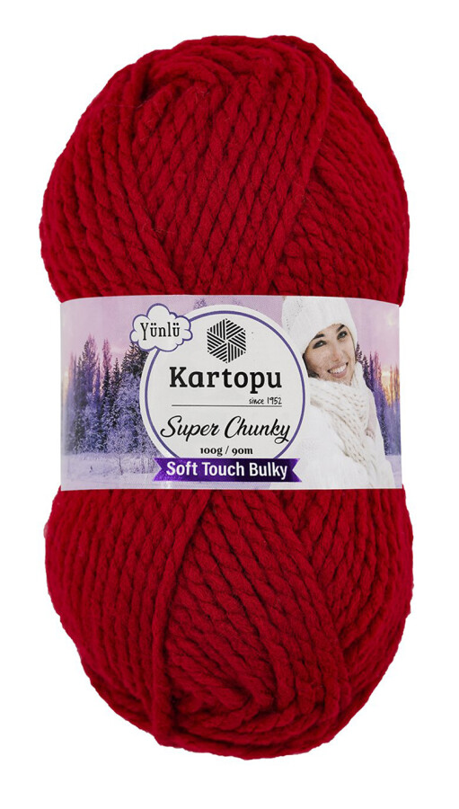 KARTOPU,SUPER CHUNKY K0125 AÇIK KIRMIZI - KARTOPU