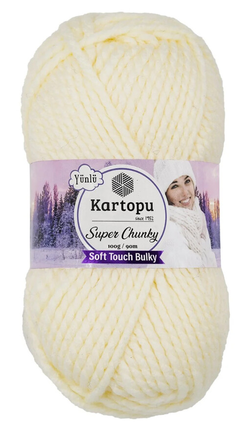 KARTOPU,SUPER CHUNKY K0034 KREM - KARTOPU
