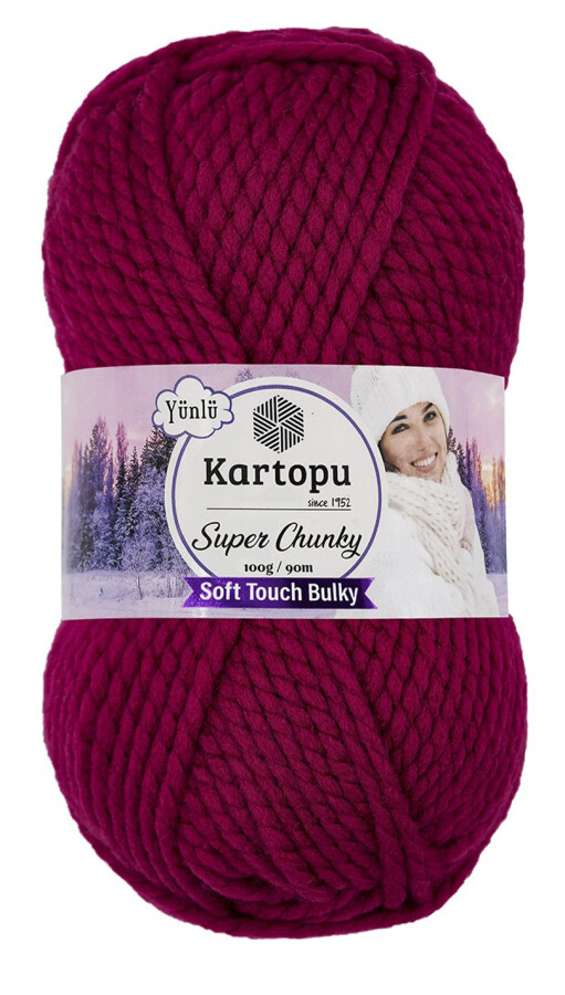 KARTOPU,SUPER CHUNKY K0799 FUŞYA - KARTOPU