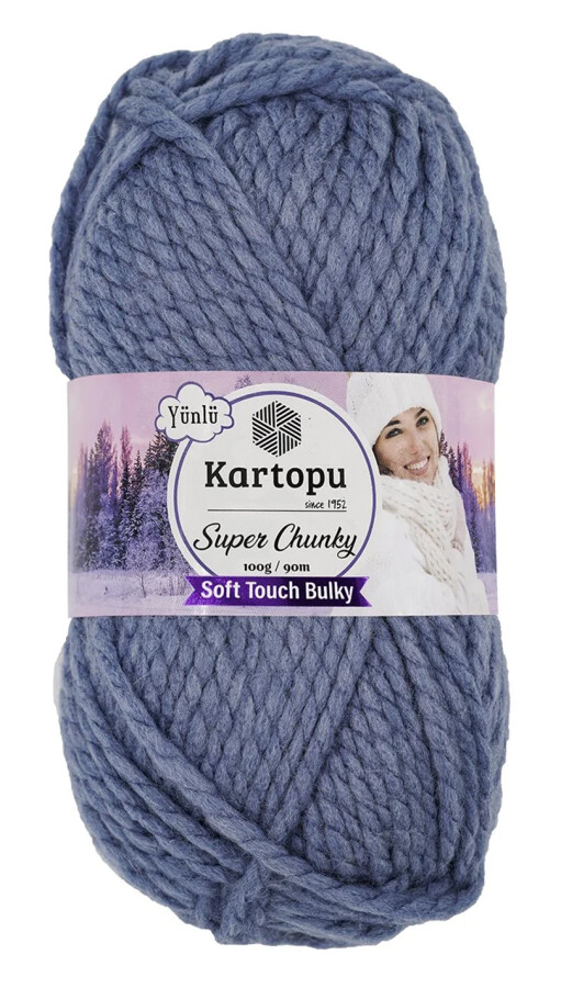 KARTOPU,SUPER CHUNKY K0643 HAVACI MAVİ - KARTOPU