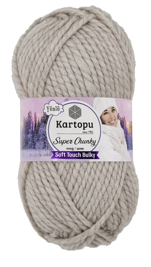 KARTOPU,SUPER CHUNKY K0815 BEJ - KARTOPU