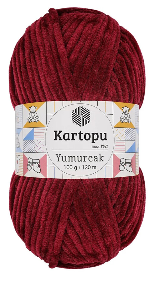KARTOPU,YUMURCAK K0106 BORDO - KARTOPU