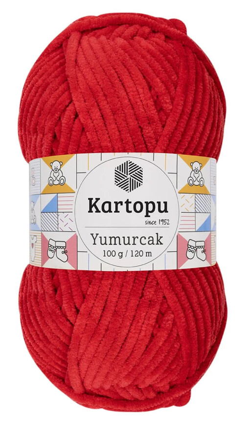 KARTOPU,YUMURCAK K0165 AÇIK KIRMIZI - KARTOPU