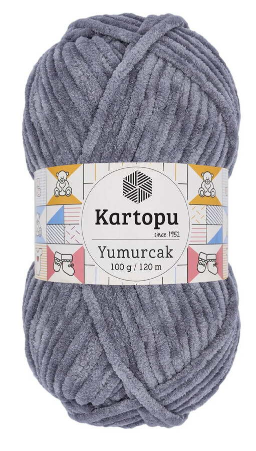 KARTOPU,YUMURCAK K0951 KOYU GRİ - KARTOPU