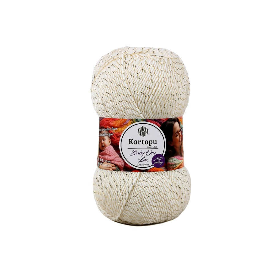 KARTOPU,BABY ONE LUX K0010-AL BEYAZ SARI SİM - KARTOPU