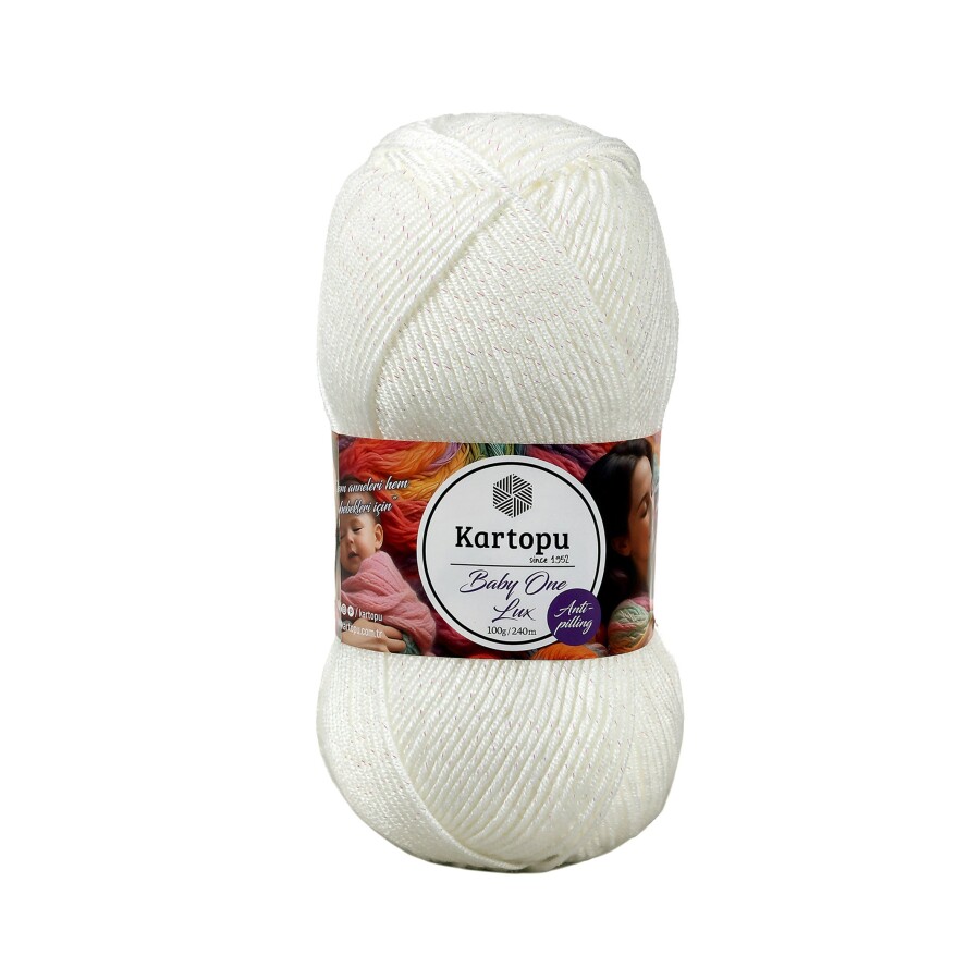 KARTOPU,BABY ONE LUX K0010-SE BEYAZ SARI SİM - KARTOPU