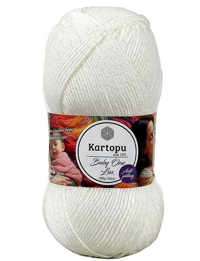 KARTOPU,BABY ONE LUX K0010-SE BEYAZ SARI SİM - KARTOPU