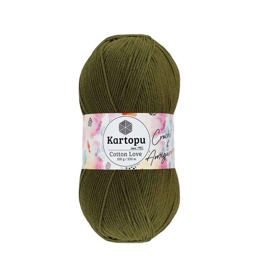 KARTOPU,COTTON LOVE K0409 KOYU YEŞİL - KARTOPU