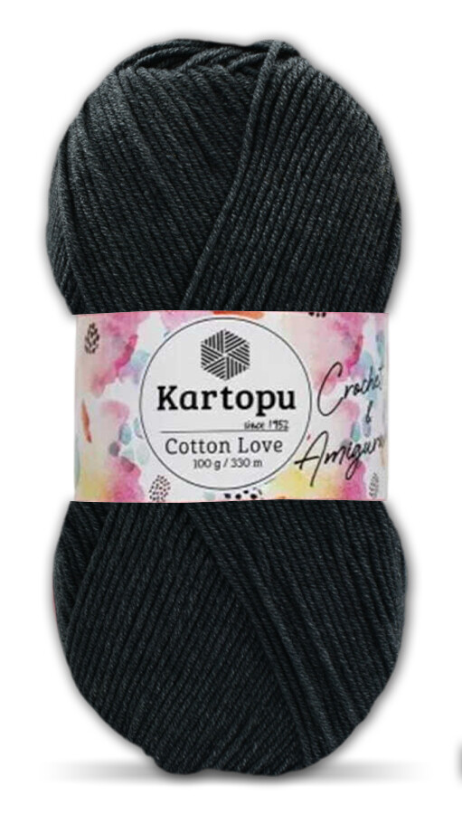 KARTOPU,COTTON LOVE K0995 KOYU GRİ - KARTOPU