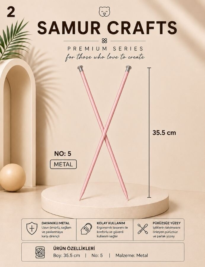NAKO,35 CM RENKLİ ŞİŞ NO:5 - 3