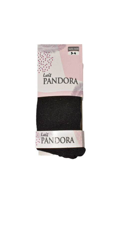 PANDORA,KÜLOTLU ÇORAP-3105-DUZ.SIYAH 3-4 - PANDORA