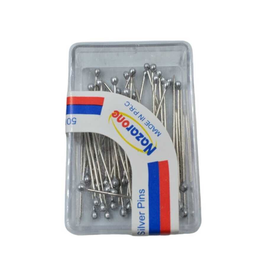 NAZARONE,MİNELİ BAŞLI İĞNE GÜMÜŞ (50Lİ) - NAZARONE