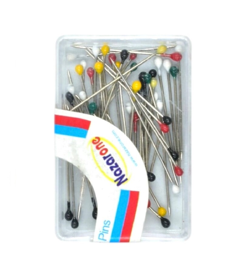 NAZARONE,MİNELİ BAŞLI İĞNE RENKLİ (50Lİ) - NAZARONE