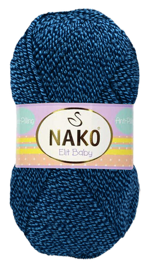 NAKO,ELİT BABY 21350 MAVİ LACİVERT MULİNE - NAKO