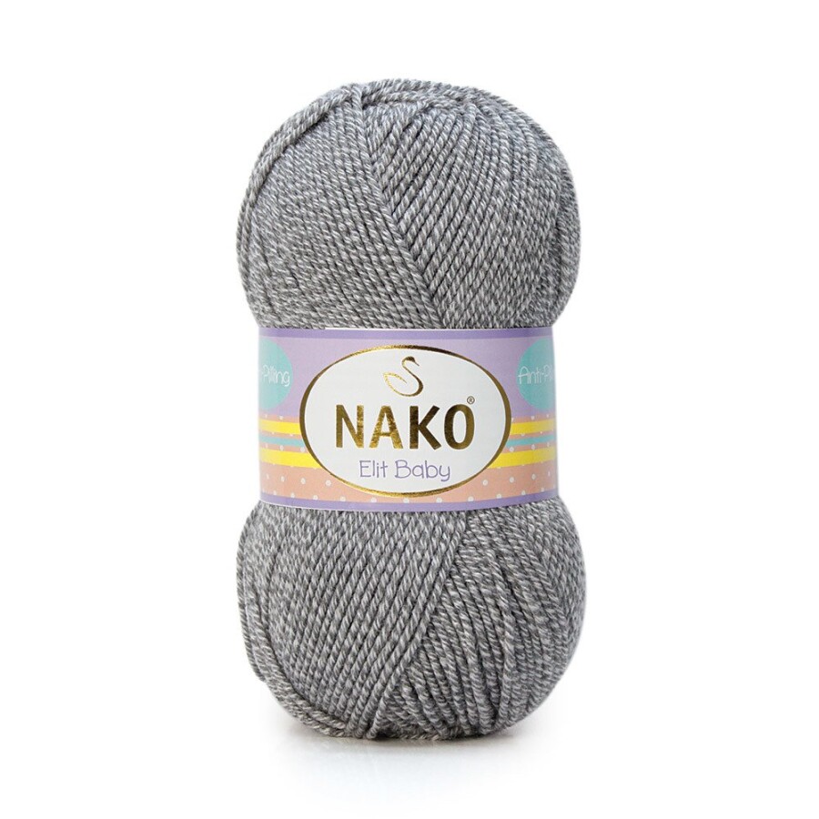 NAKO,ELİT BABY 21353 GRİ BEYAZ MULİNE - NAKO