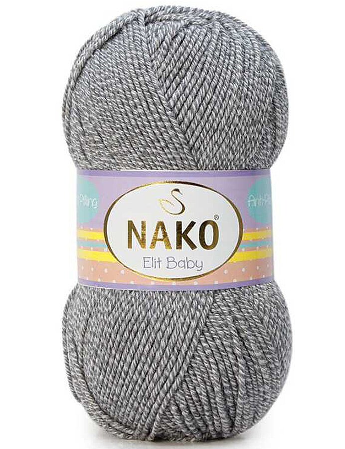 NAKO,ELİT BABY 21353 GRİ BEYAZ MULİNE - NAKO