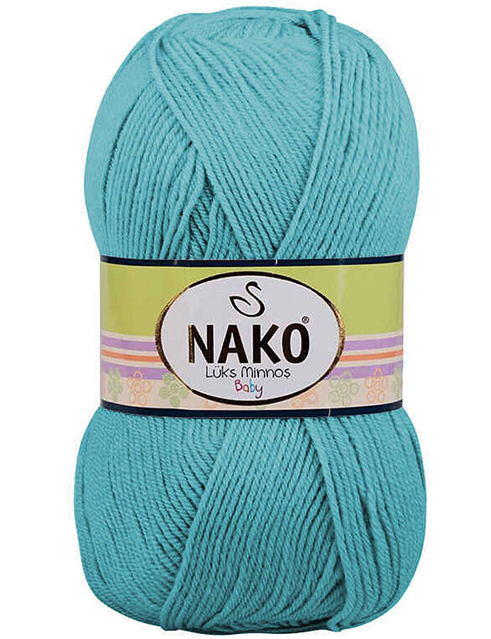 NAKO,LÜKS MİNNOŞ 00313 KAFTAN MAVİ - NAKO