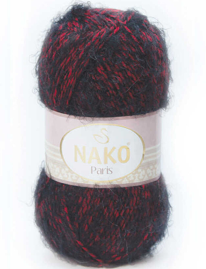 NAKO,PARİS 21306 KIRMIZI SİYAH MULİNE - NAKO