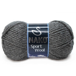 NAKO,SPORT WOOL 00193 KOYU GRİ MELANJ - NAKO