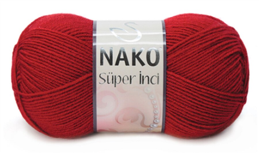 NAKO,SÜPER İNCİ 01175 KOYU KIRMIZI - NAKO