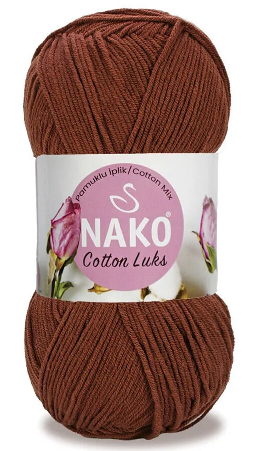NAKO,COTTON LUKS 97556 KIZIL KAHVE - NAKO