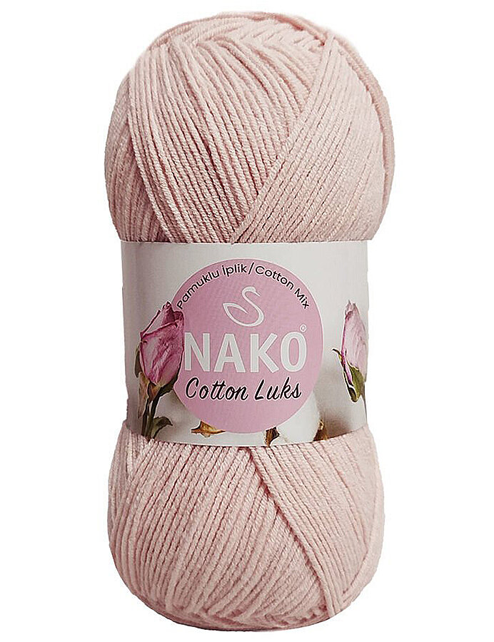 NAKO,COTTON LUKS 97667 PEMBE PUDRA - 1