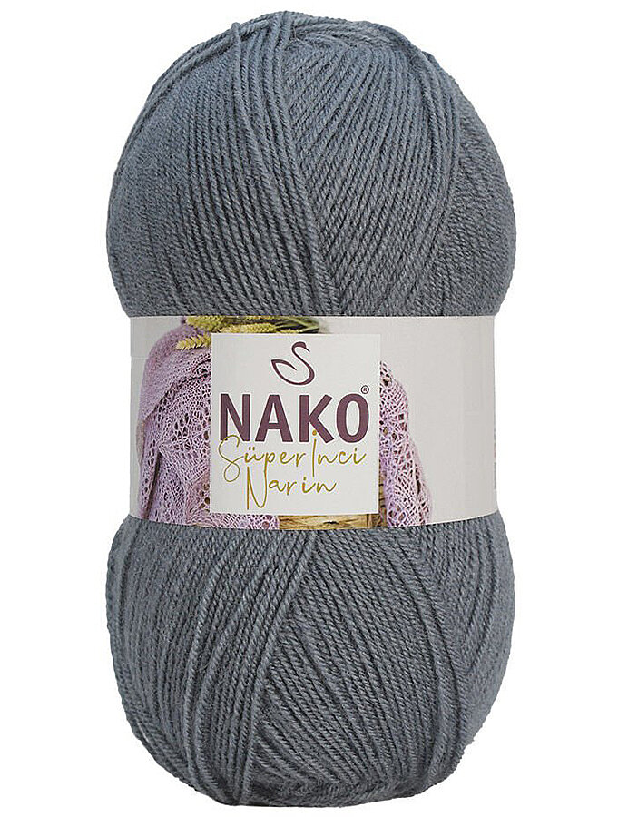 NAKO,SÜPER İNCİ NARİN 03468 KOYU METALİK GRİ - 1