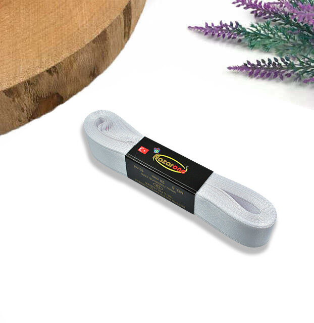 NAZARONE,02 CM SATEN KURDELA BEYAZ NO:05 - NAZARONE