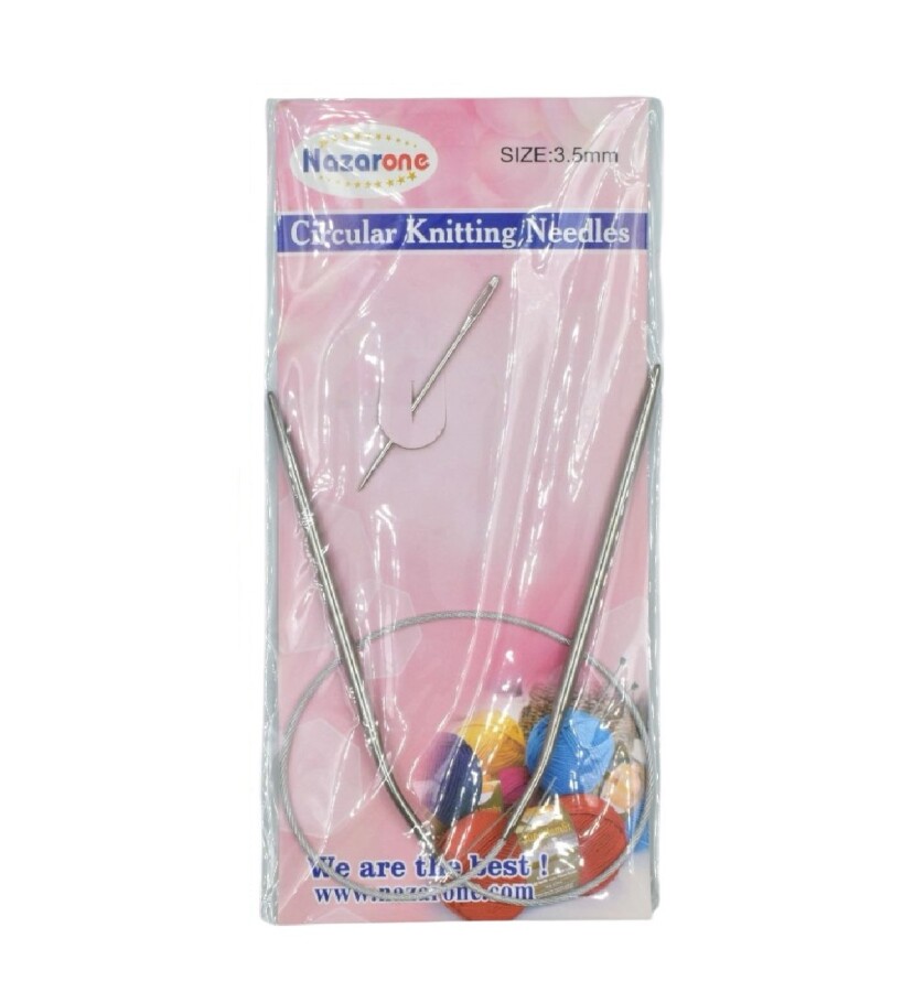 NAZARONE,40 CM ÇELİK MİSİNALI ŞİŞ NO:03,5 - NAZARONE