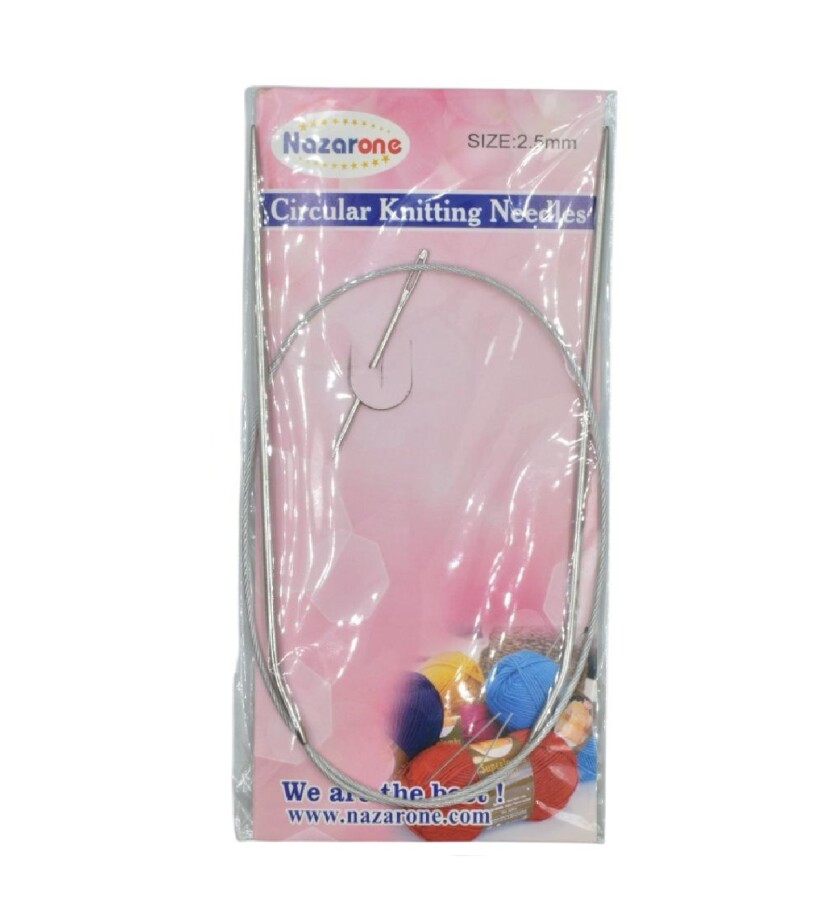 NAZARONE,60 CM ÇELİK MİSİNALI ŞİŞ NO:02,5 - NAZARONE