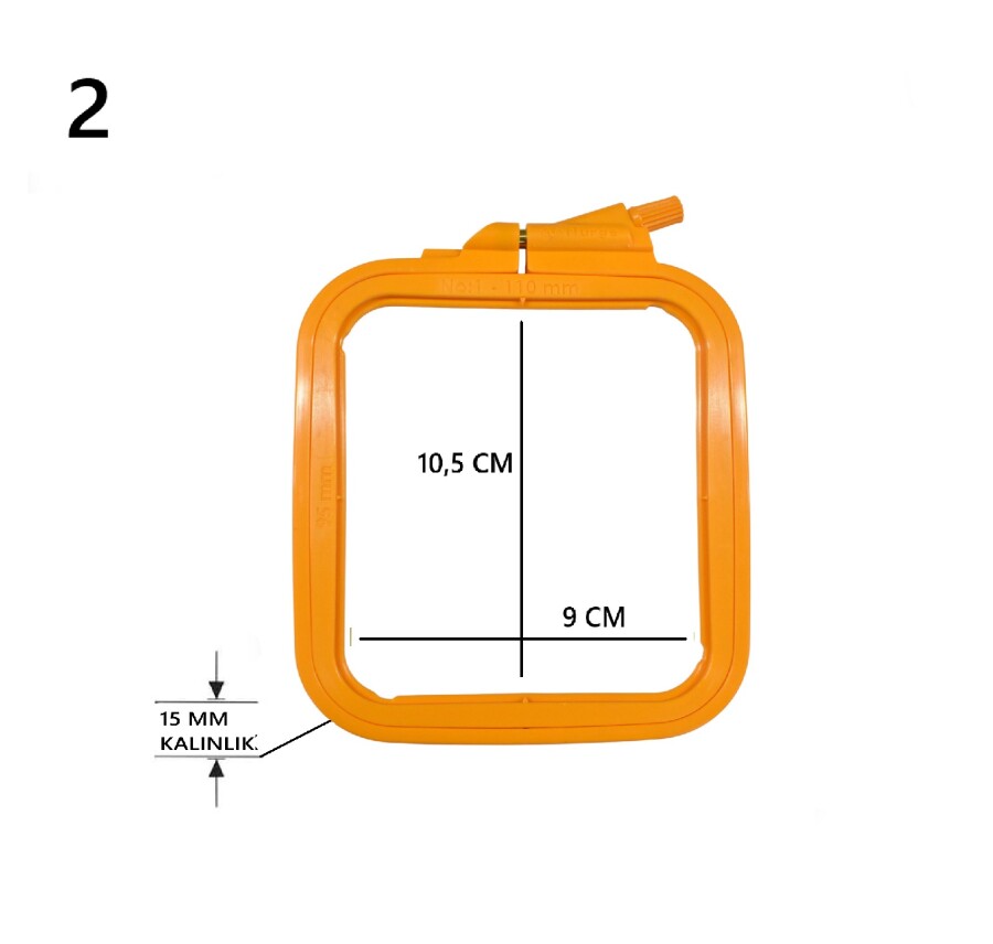 NURGE,1 NO KARE PLASTİK KASNAK (170-11) - (1)