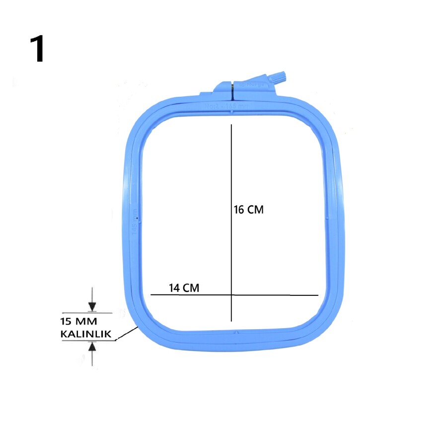NURGE,2 NO KARE PLASTİK KASNAK (170-12) - 