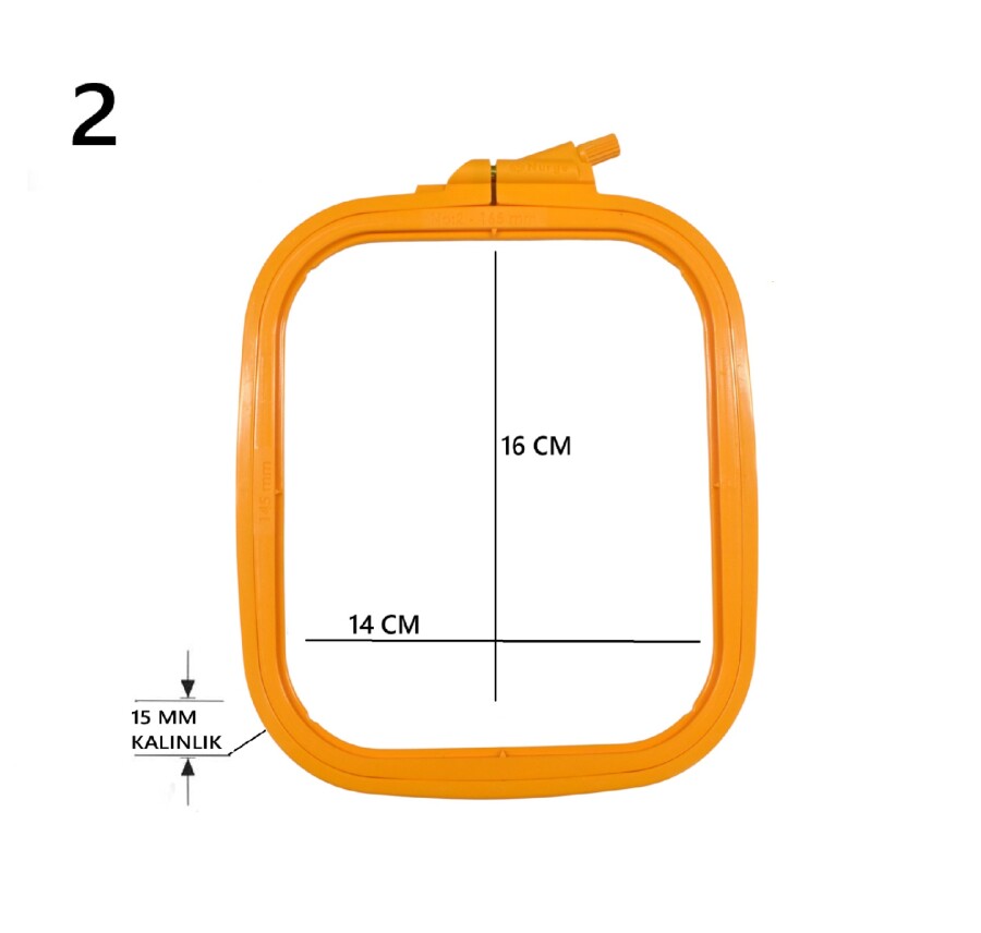 NURGE,2 NO KARE PLASTİK KASNAK (170-12) - (1)