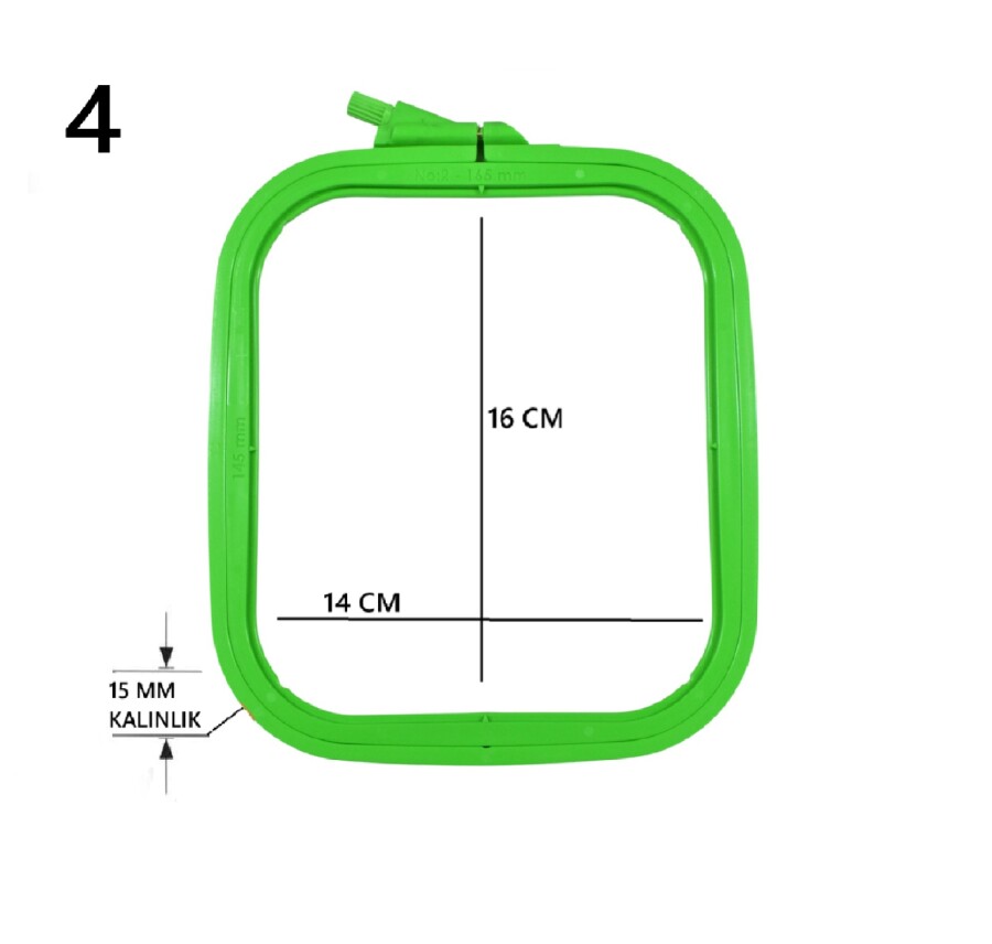 NURGE,2 NO KARE PLASTİK KASNAK (170-12) - 4