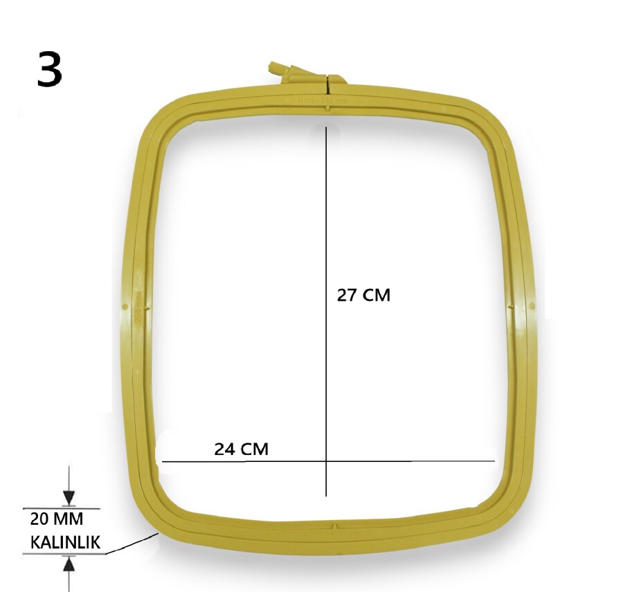 NURGE,4 NO KARE PLASTİK KASNAK (170-14) - 3