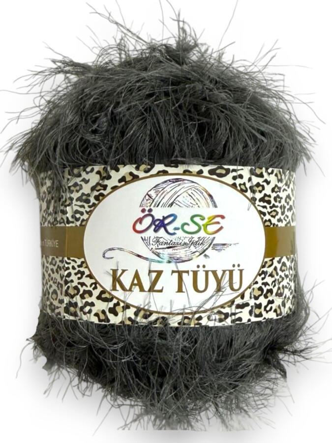 ÖRSE,KAZ TÜYÜ KOYU GRİ - ÖRSE