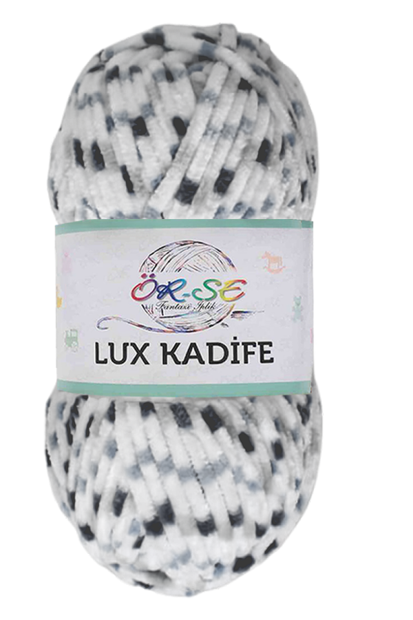 ÖRSE,LUX KADIFE DEGRADE 44244 BEYAZ.GRİ.SİYAH - ÖRSE