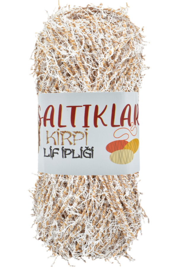SALTIKLAR,KİRPİ SAKAL LİF İPLİĞİ 0054 AÇIK SÜTLÜ KAHVE - SALTIKLAR