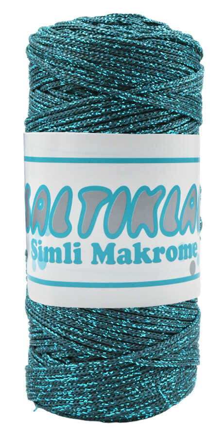 SALTIKLAR,SİMLİ POLYESTER MAKROME RS 0180 PETROL YEŞİL - SALTIKLAR