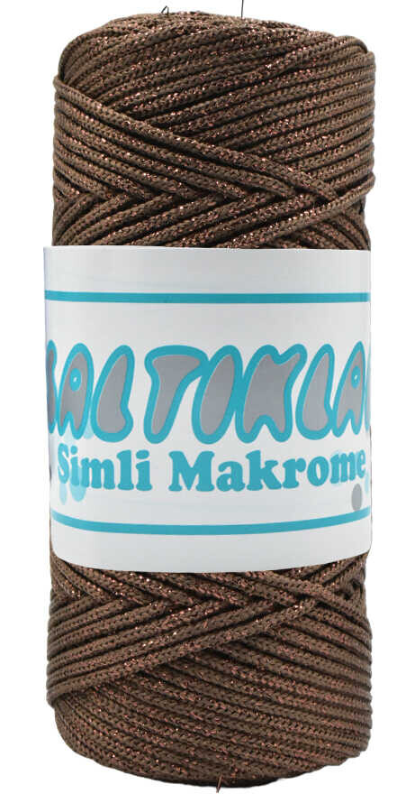 SALTIKLAR,SİMLİ POLYESTER MAKROME RS 2080 AÇIK KAHVE - SALTIKLAR