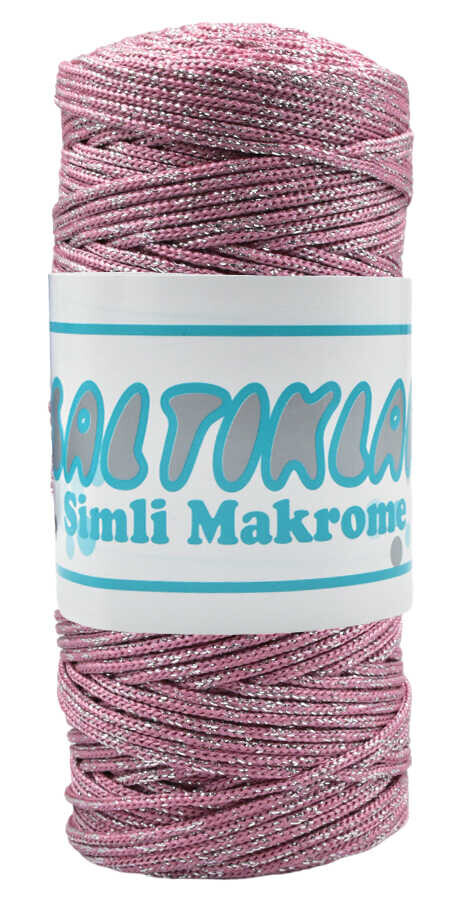 SALTIKLAR,SİMLİ POLYESTER MAKROME S 0350 GÜL - SALTIKLAR