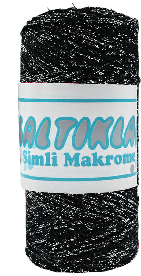 SALTIKLAR,SİMLİ POLYESTER MAKROME SG 0060 SİYAH - SALTIKLAR