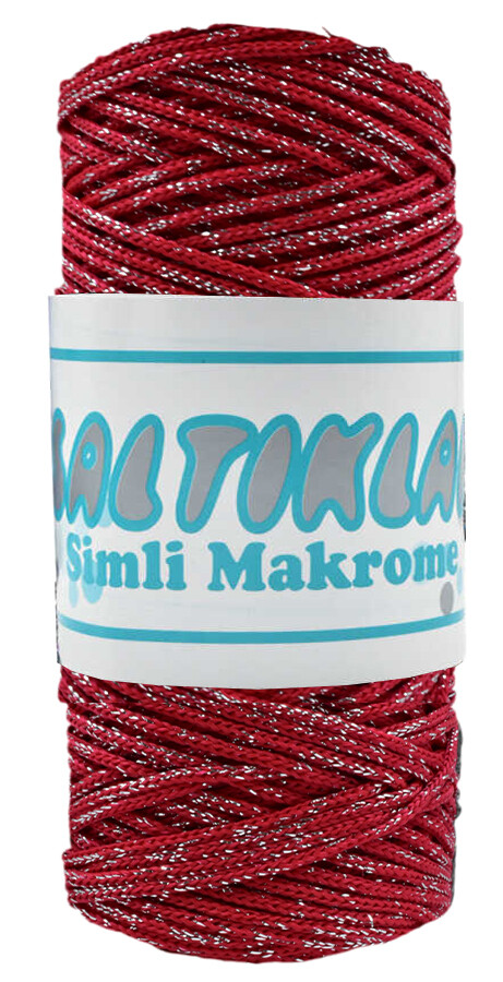 SALTIKLAR,SİMLİ POLYESTER MAKROME SG 0100 KIRMIZI - SALTIKLAR