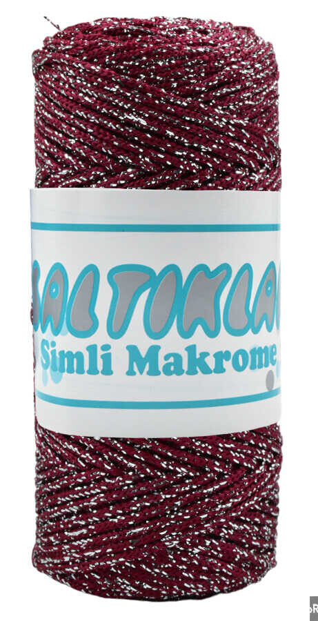 SALTIKLAR,SİMLİ POLYESTER MAKROME SG 1560 BORDO - SALTIKLAR