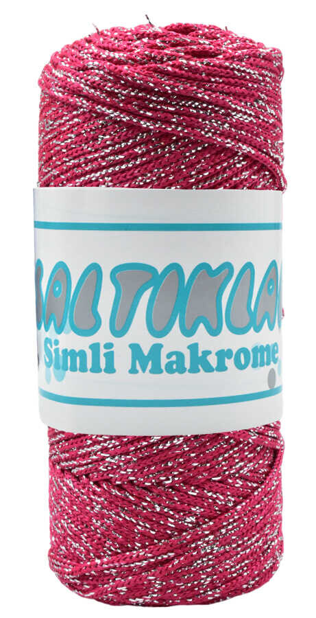 SALTIKLAR,SİMLİ POLYESTER MAKROME SG 1845 KOYU KIRMIZI - SALTIKLAR